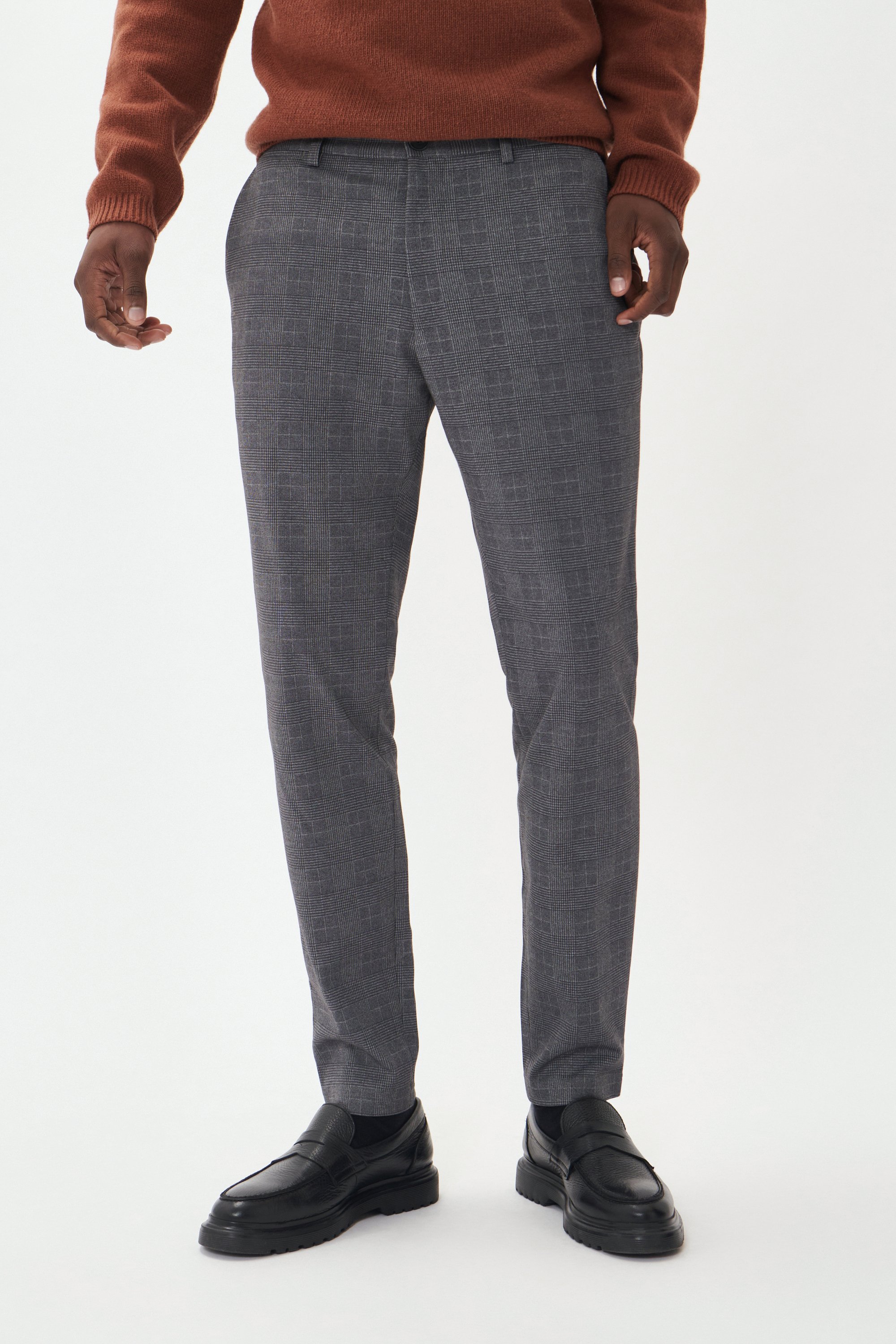 Casual Hose Gerade Passform melange