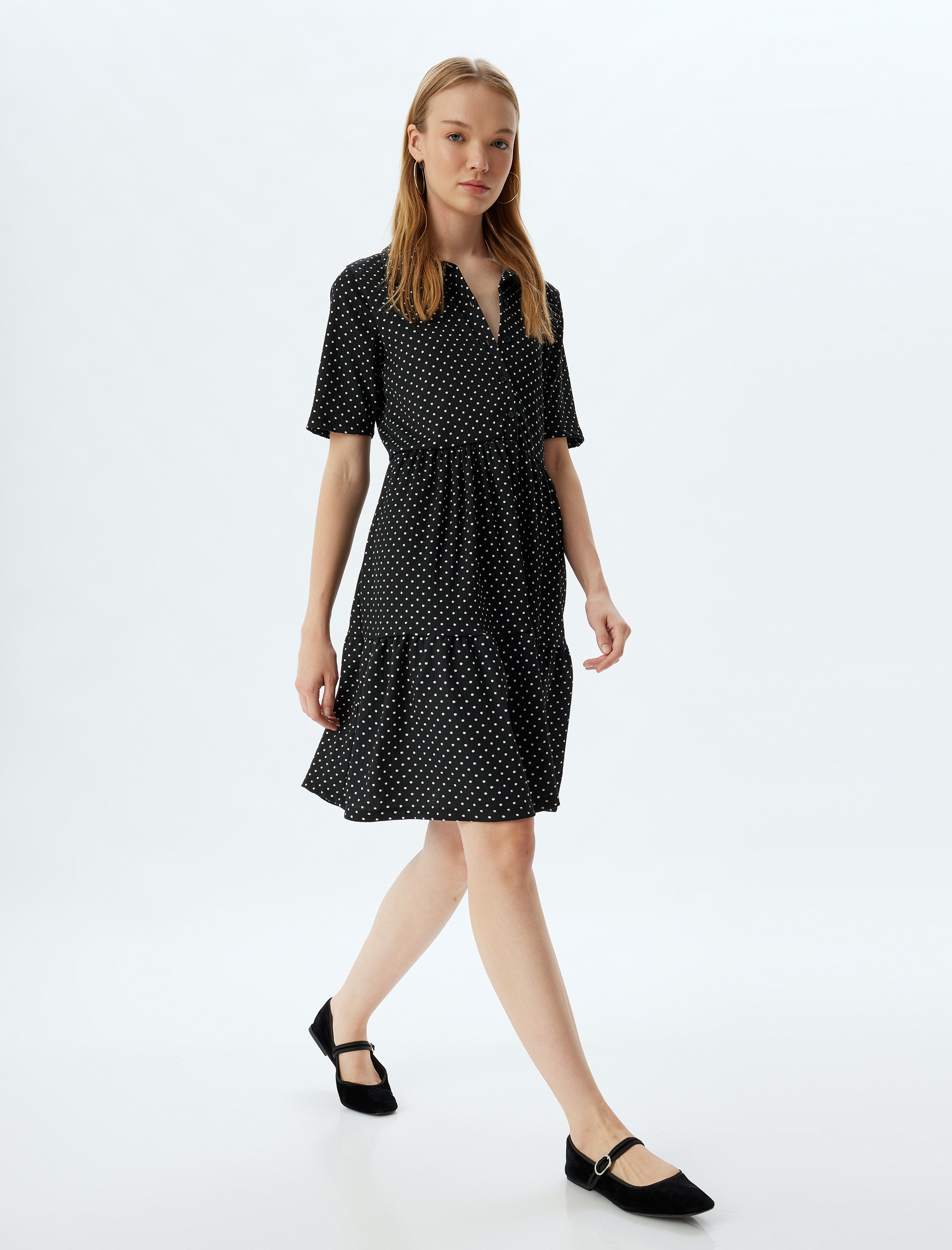 Koton Kleid Länge Oberhalb Des Knies Geschichtet Kleid