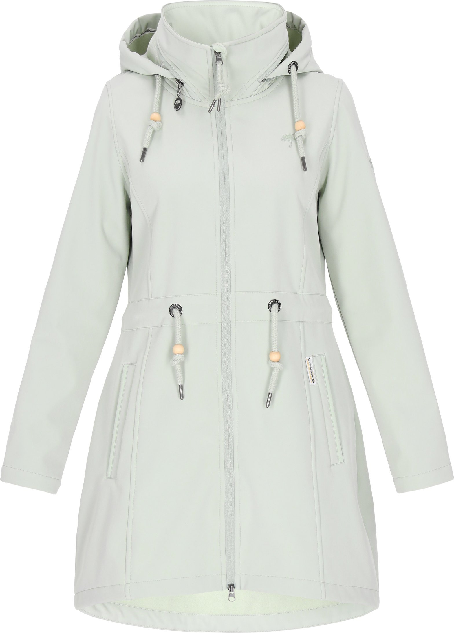 Thumbnail - Schmuddelwedda Softshelljacke Frauen Salbeigrün