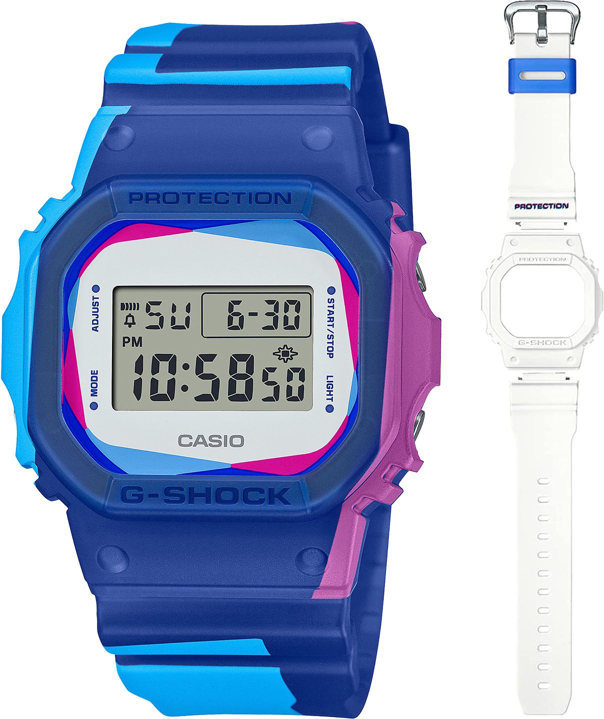 Casio G-Shock Herren Blau Uhr DWE-5600PR-2ER