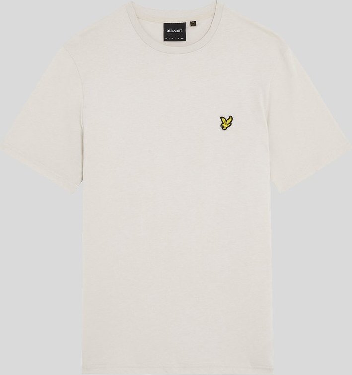 Lyle & Scott Baumwoll-T-Shirt mit Rundhalsausschnitt – Sand