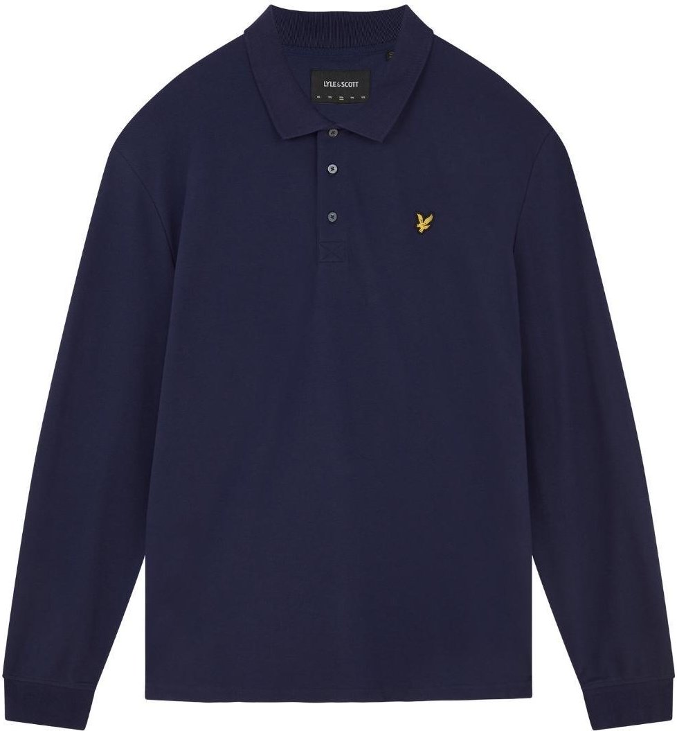 Lyle & Scott - Poloshirt für Herren, Langärmlig (Dunkles Marineblau)
