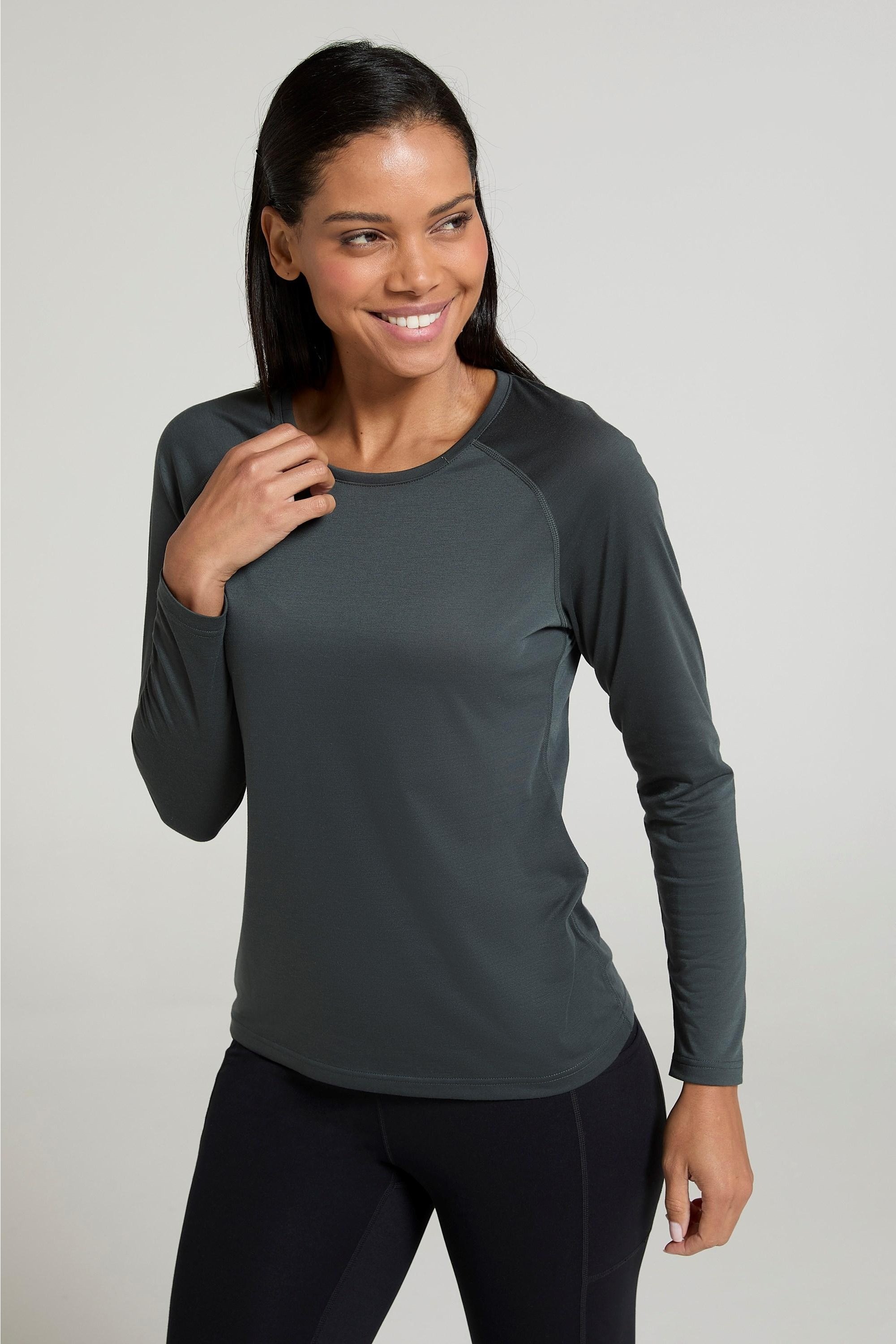 Mountain Warehouse - Oberteil Schnelltrockend für Damen Langärmlig (Khakigrün)