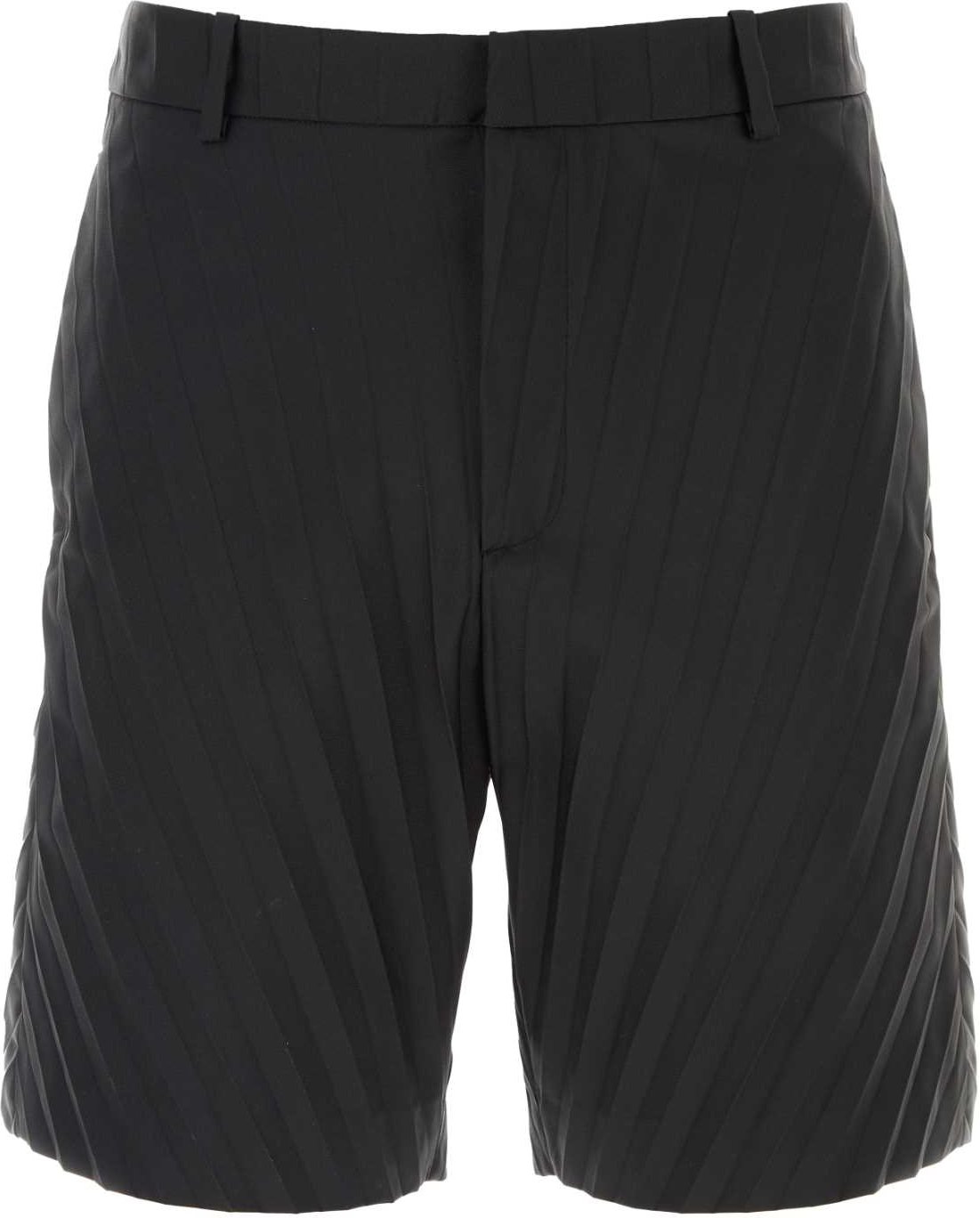 Schwarze Nylon-Bermuda-Shorts