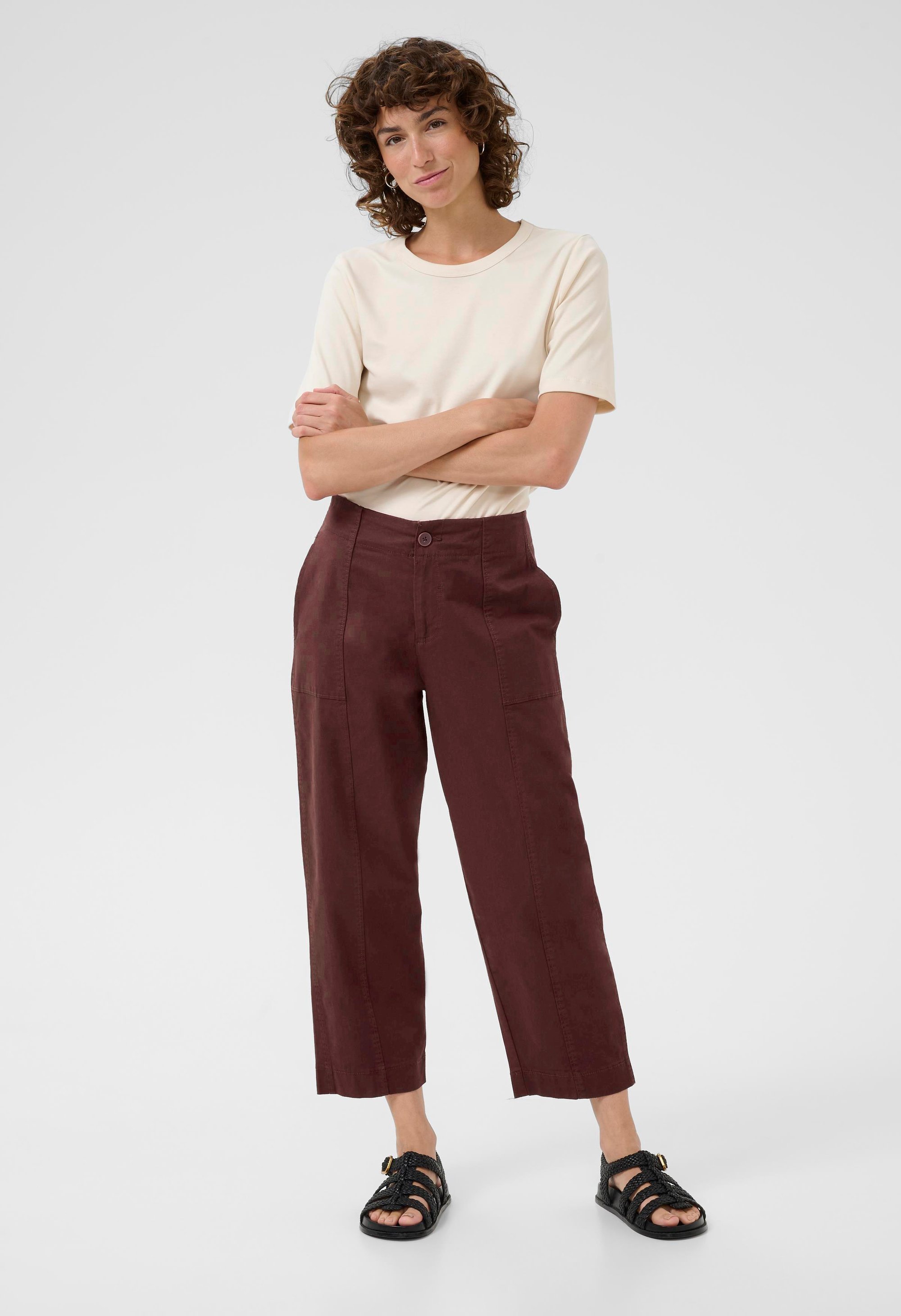 Casual Hose NettaPW Contemporary fit bordo