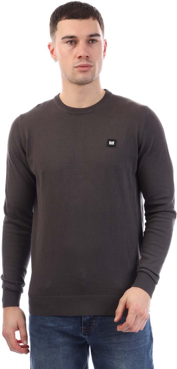 Weekend Offender - "Argentina" Sweatshirt für Herren, Rundhalsausschnitt, Baumwolle (Holzkohle)
