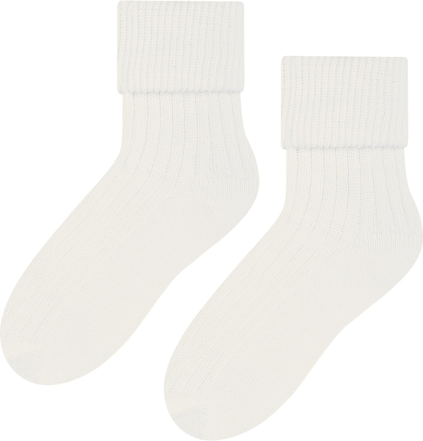 Steven - Femme Chaussettes Lit Laine Crew Chaudes | Chaussettes Douces Polaire - Crème