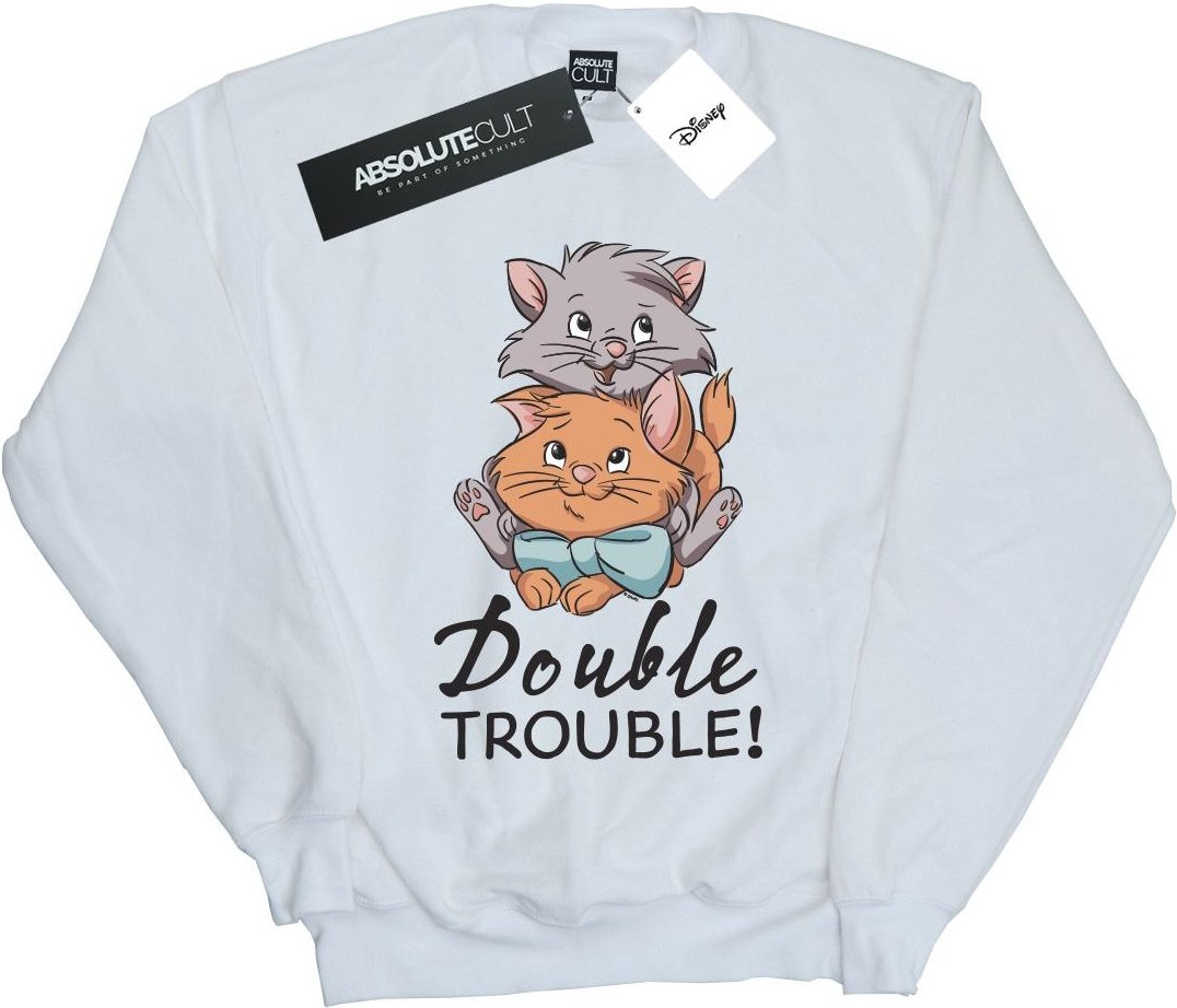 Disney - "The Aristocats Double Trouble" Sweatshirt für Mädchen (Weiß)