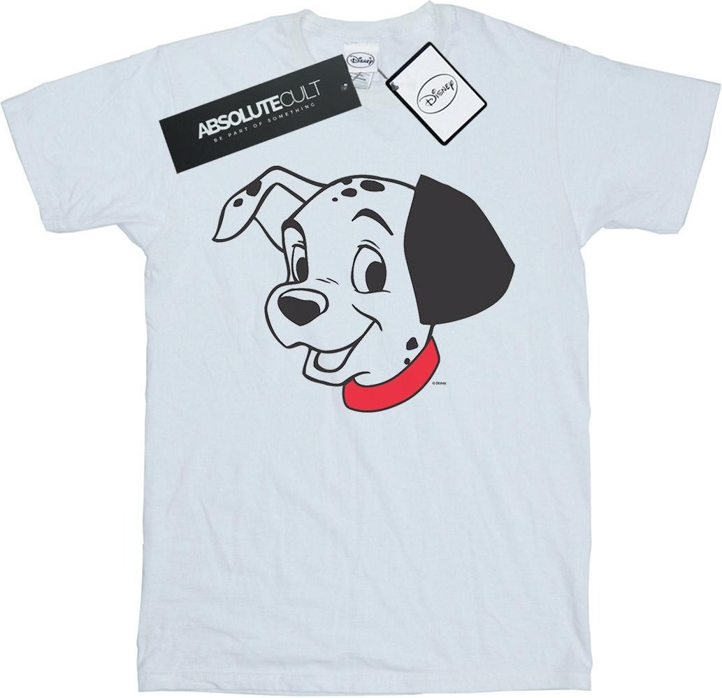Disney - "101 Dalmatians Dalmatian Head" T-Shirt für Damen (Weiß)