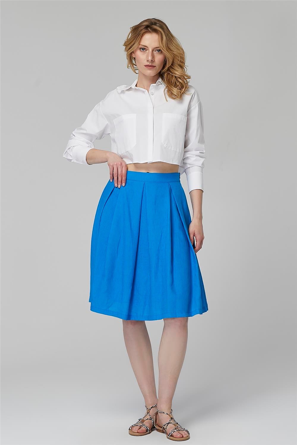 Thumbnail - Knielanger Plisseerock