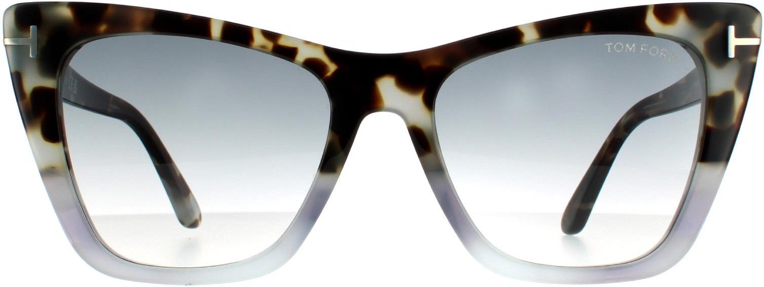 Tom Ford Cat Eye Damen farbig Havanna Grau Gradient