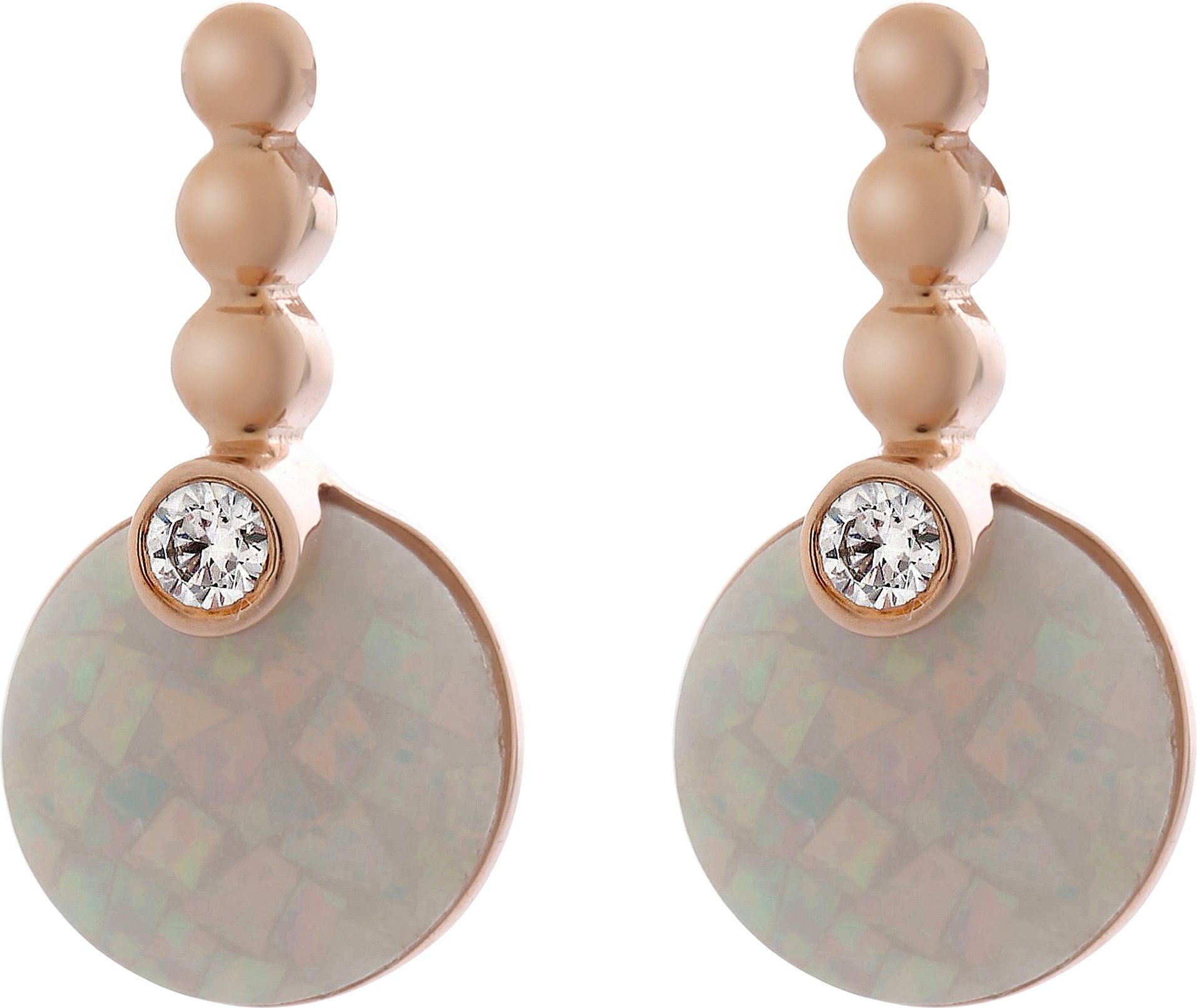 Orphelia 'Vera' Tropfenohrringe aus 925er Sterlingsilber für Damen - Rosé ZO-7231/RG