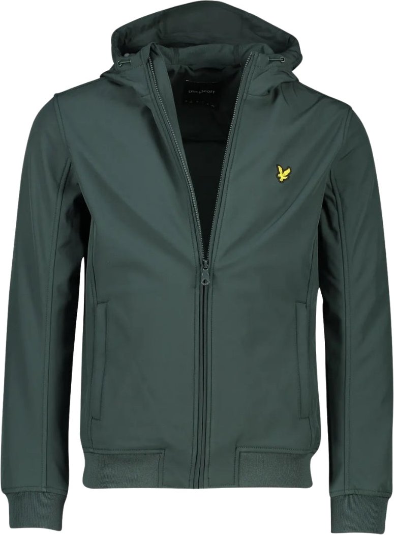 Lyle & Scott Softshelljacke Mit Grünem Fleece-innenfutter