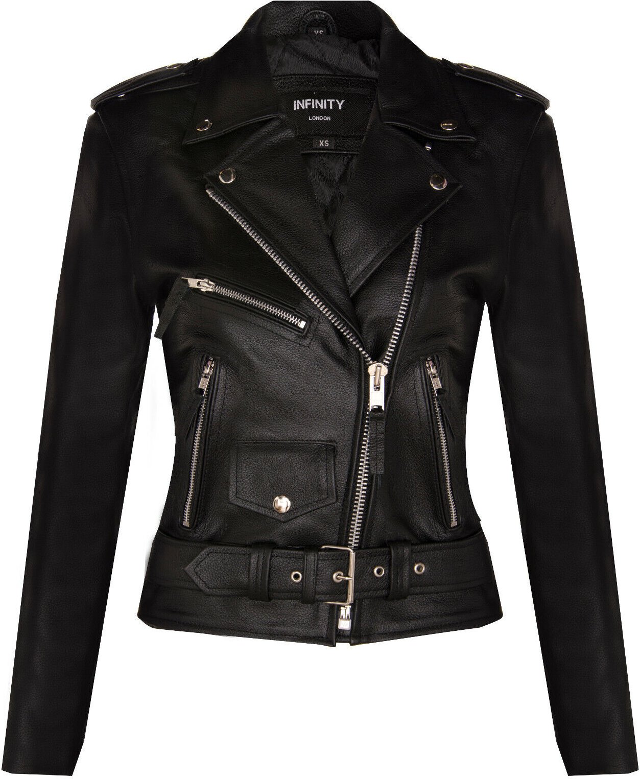 Damen-Bikerjacke aus Rindsleder – Mansfield