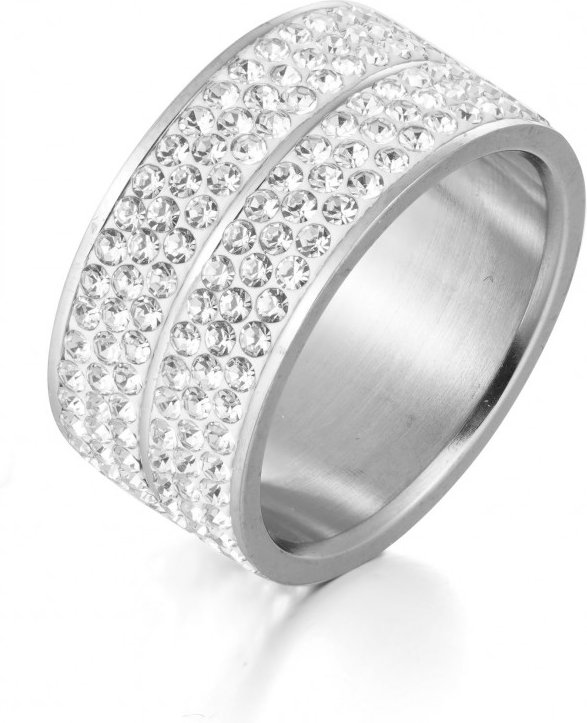 Bague Elodie - Argenté et Cristal