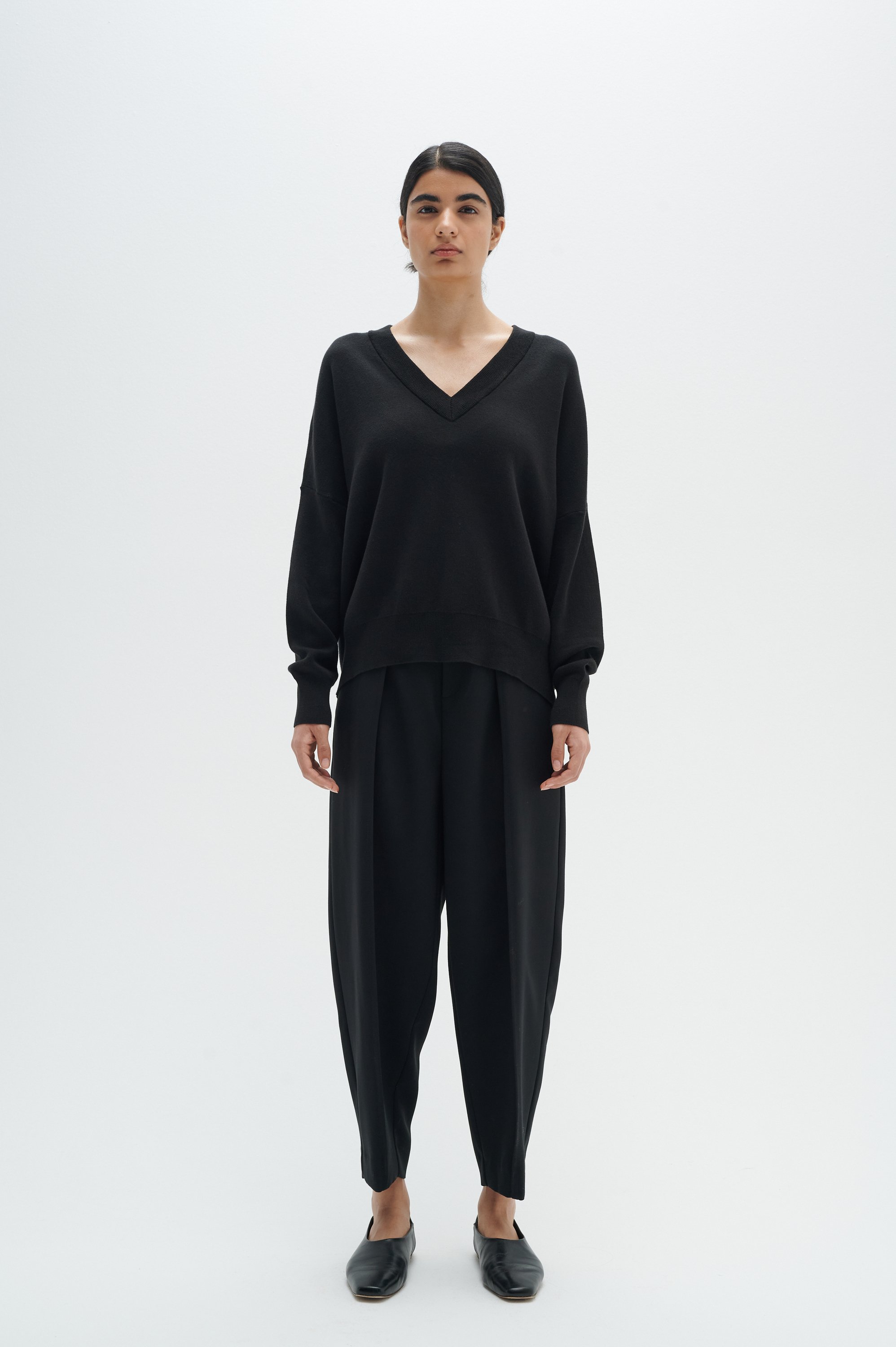 Thumbnail - Strickpullover Relaxed fit black