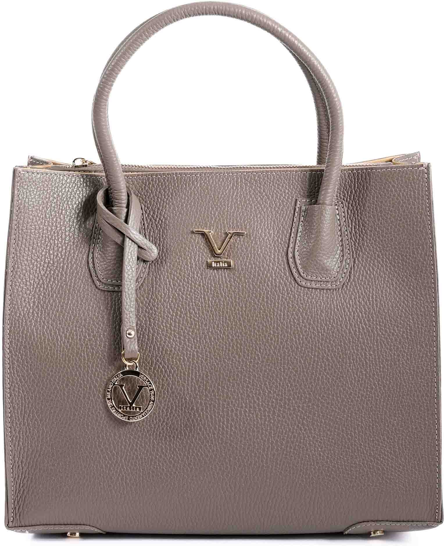 V Italia Damen Umhängetasche BE10275 52 Dollaro Fango