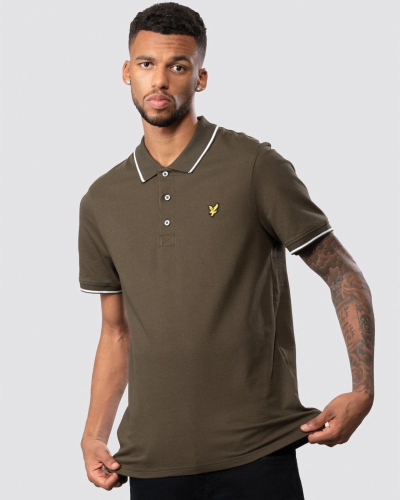 Lyle & Scott Herren-Poloshirt mit Spitze SP1524VOG