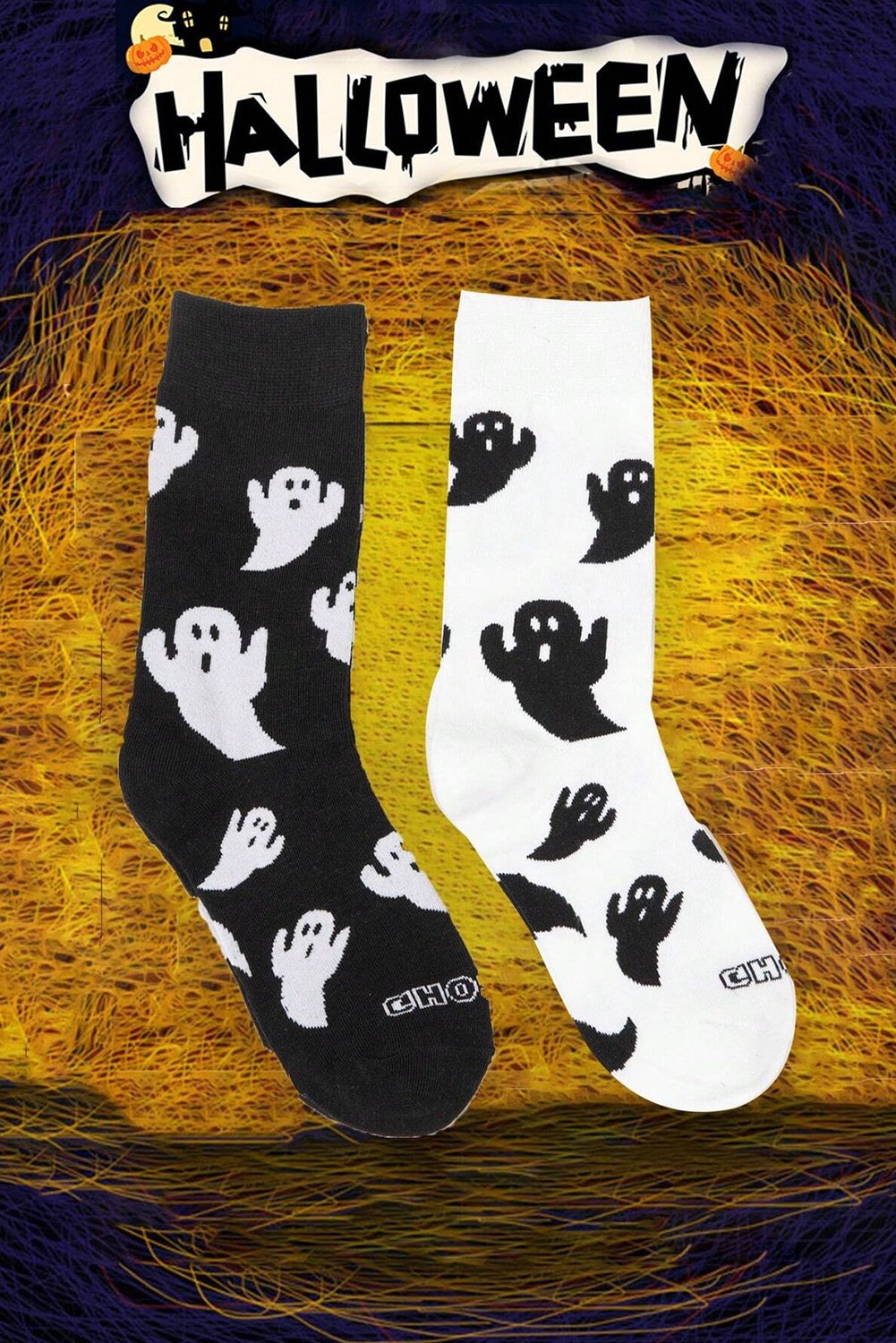 Halloween Gespenster Crew-Socken