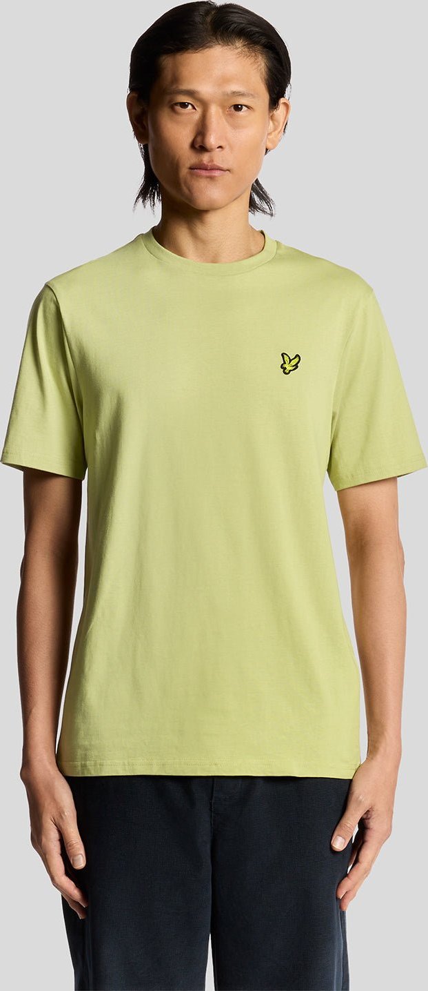 Lyle & Scott Baumwoll-T-Shirt mit Rundhalsausschnitt - Gelb