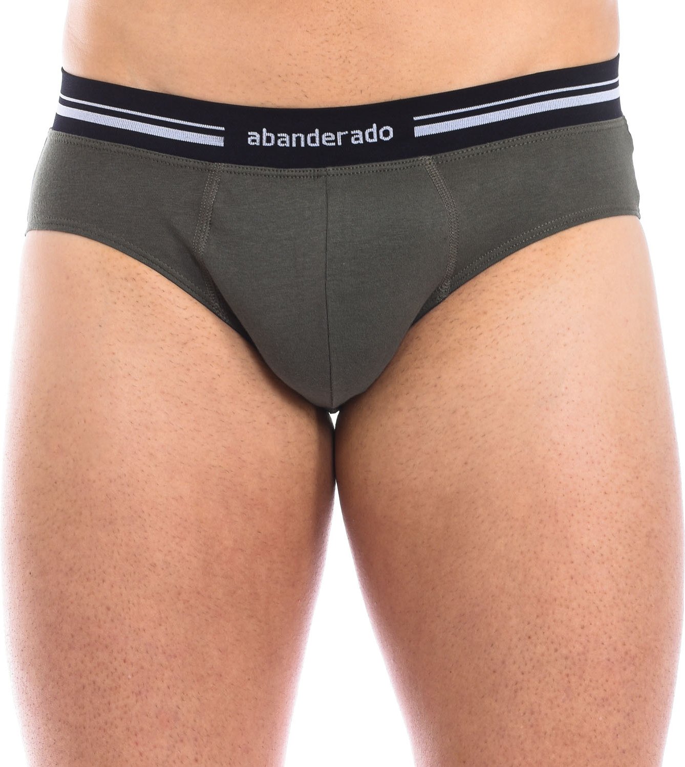 Atmungsaktiver Stoffslip, anatomische Vorderseite, Modell A077H für Männer. Hervorragender Komfort und Passform.