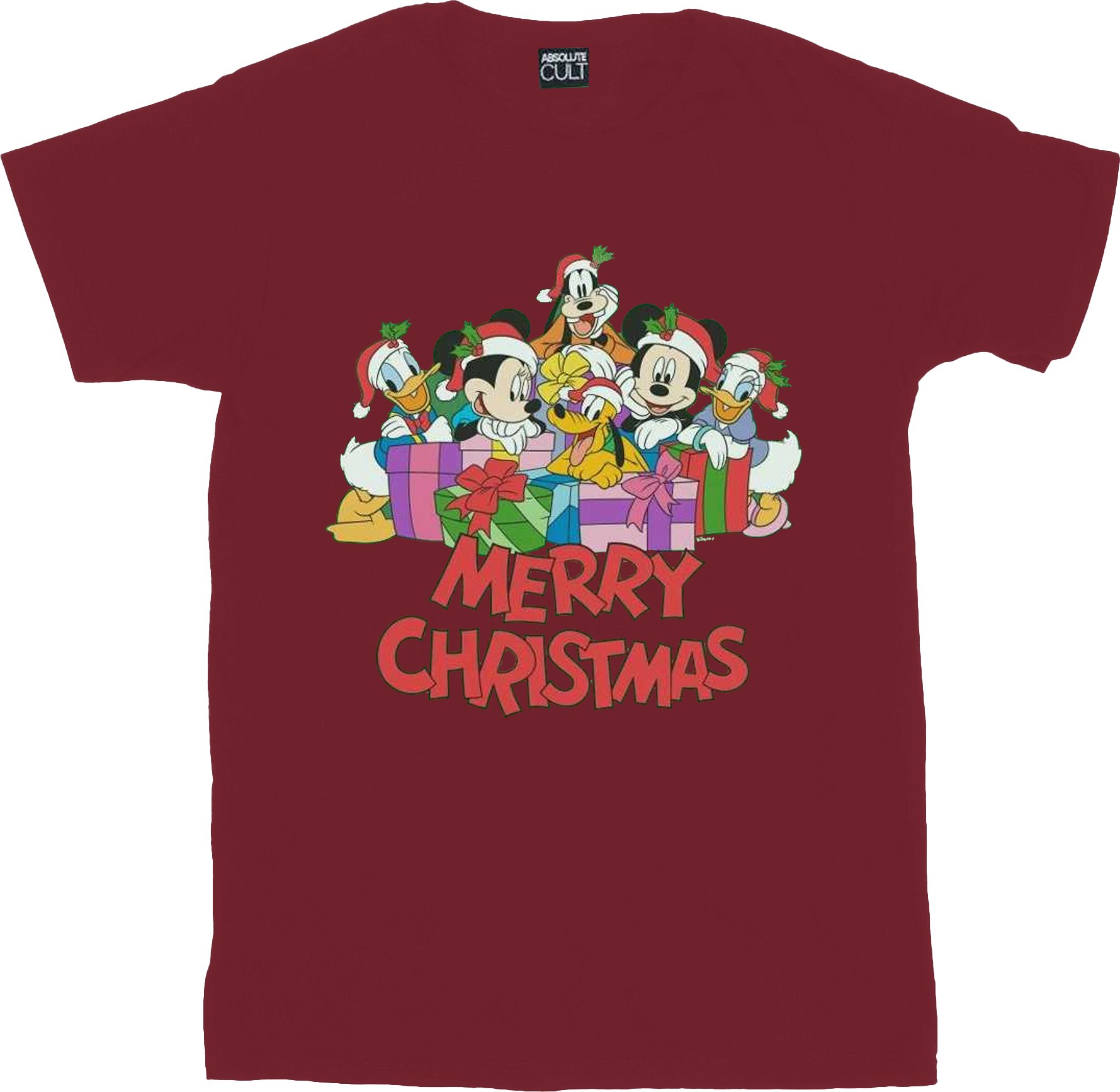 Disney - "Mickey Mouse and Friends" T-Shirt für Herren (Burgunderrot)