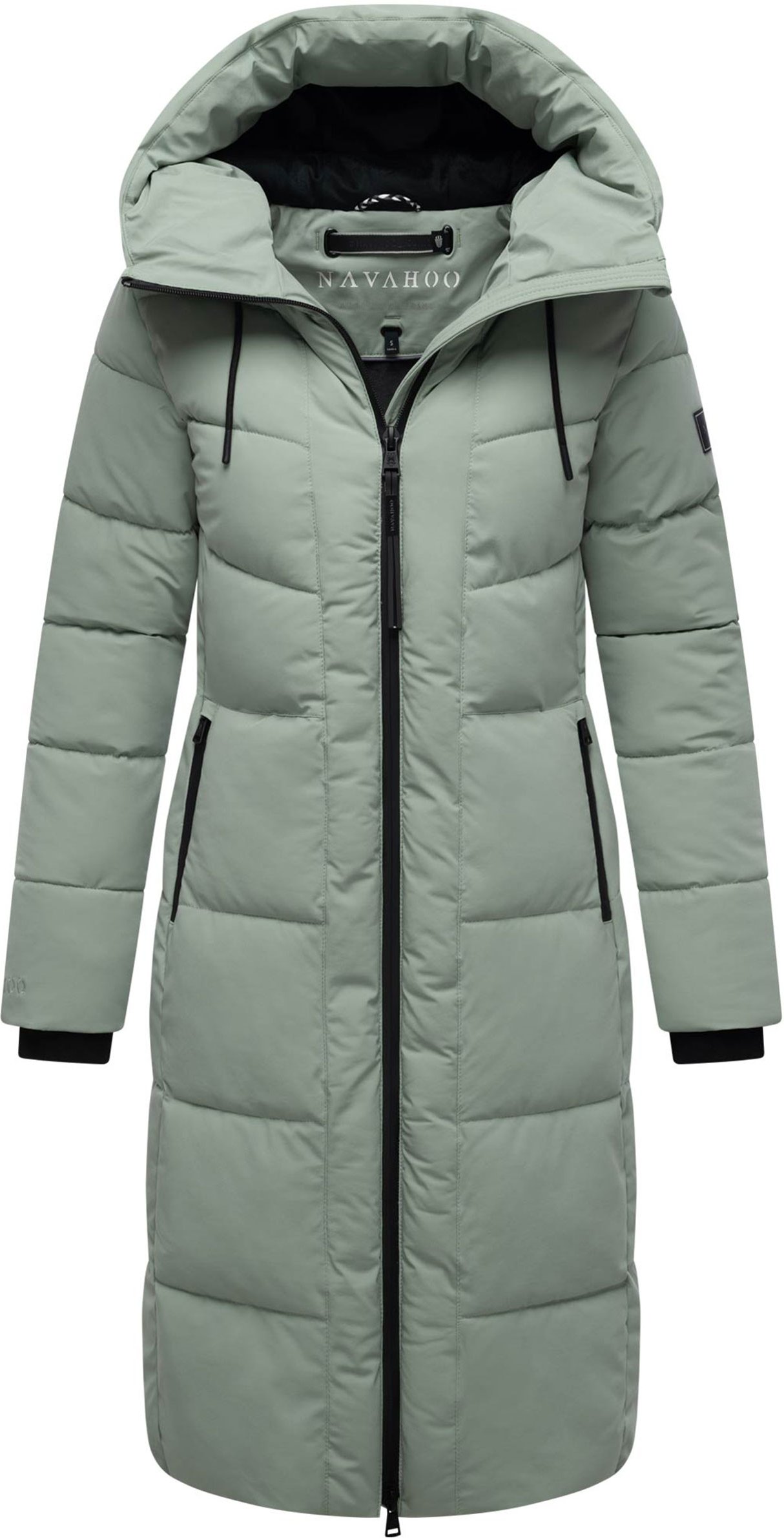Navahoo Damen Winter Steppmantel SCHOKOKUSS – elegant, warm & funktional