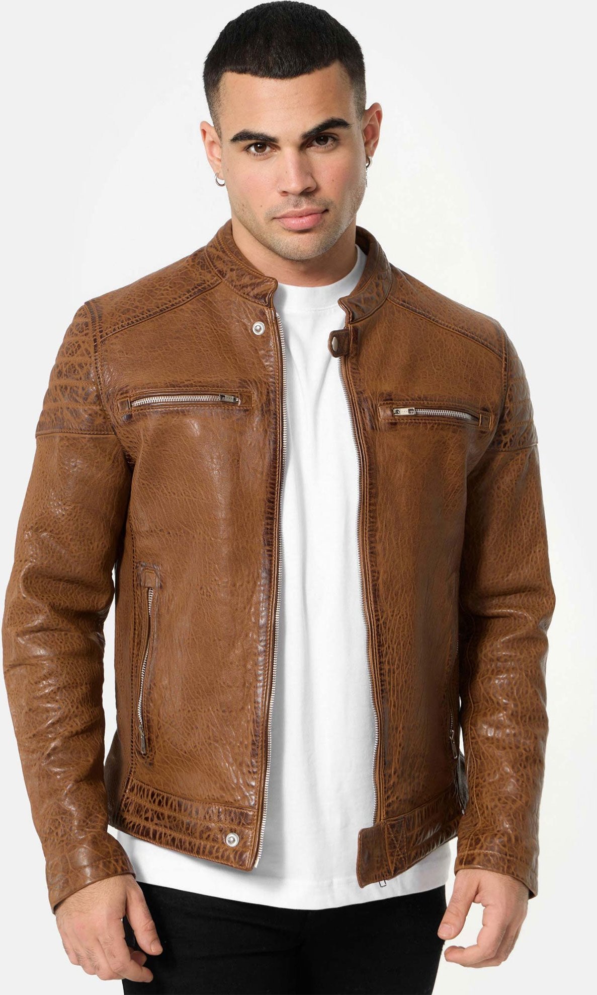 Thumbnail - Tazzio Herren Lederjacke