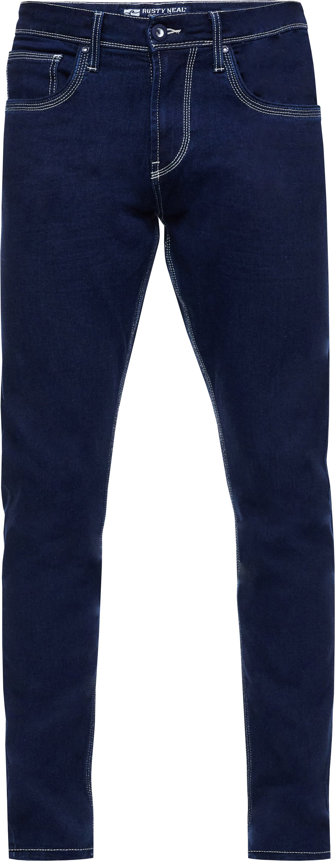 Dark Blue Jeans Hose "MELVIN" Slim Fit Cotton-Stretch