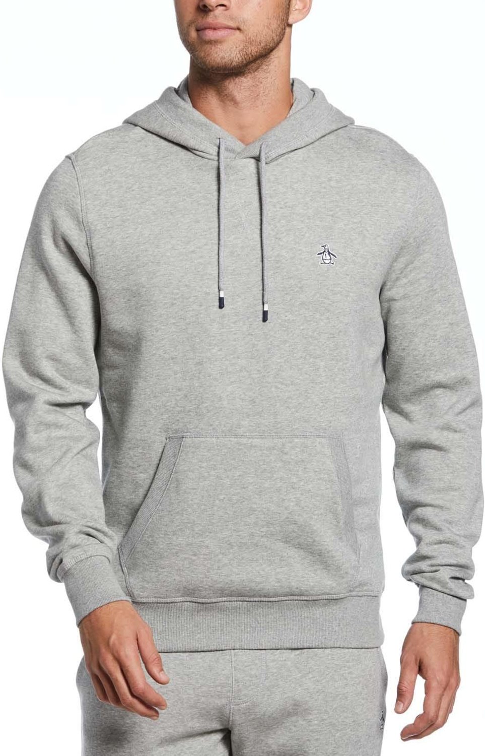 Original Penguin - "Sticker Pete" Kapuzenpullover Zum Überziehen für Herren (Grau)