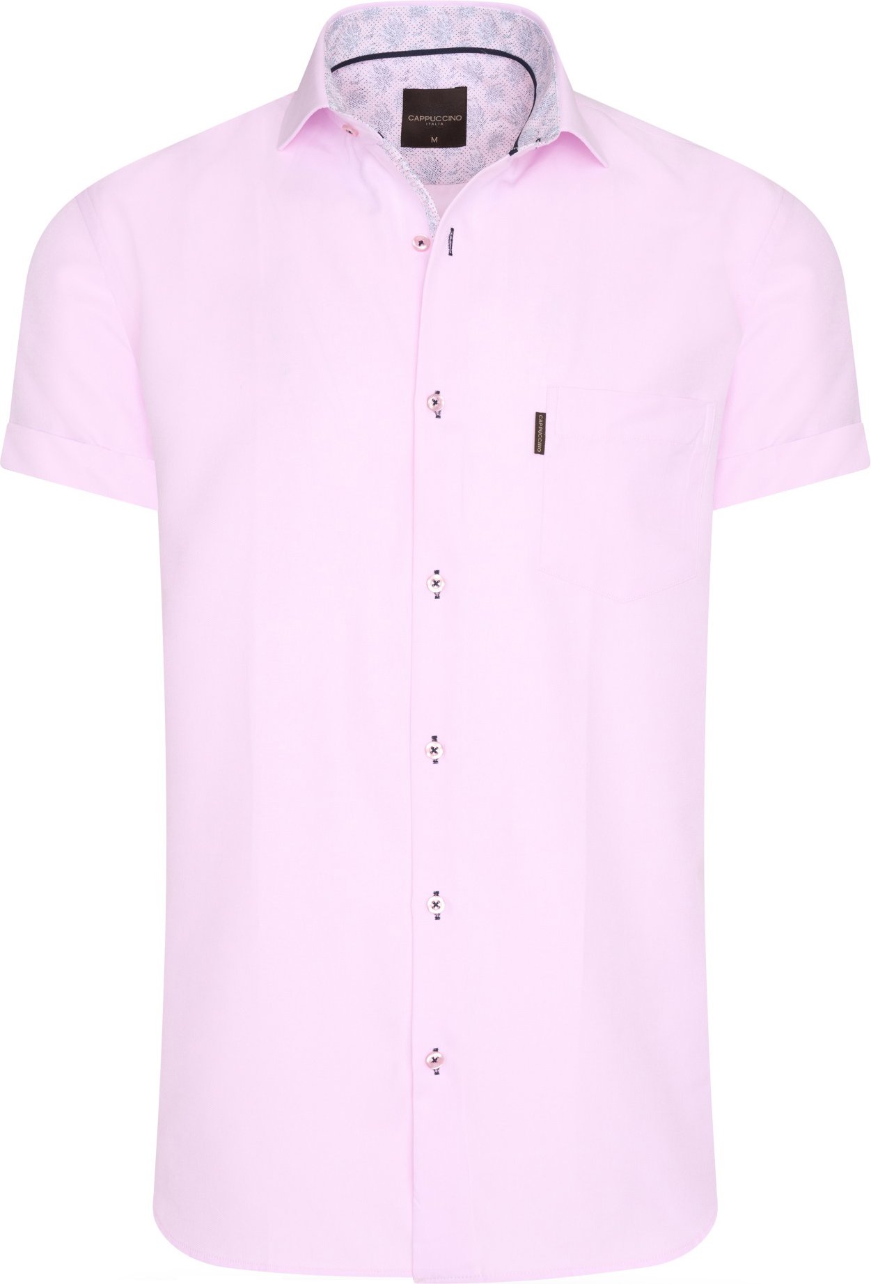 Cappuccino Italia Kurzarmbluse für Herren. Die Bluse ist aus 100% Baumwolle und hat eine normale Passform. Marke: Cappu...