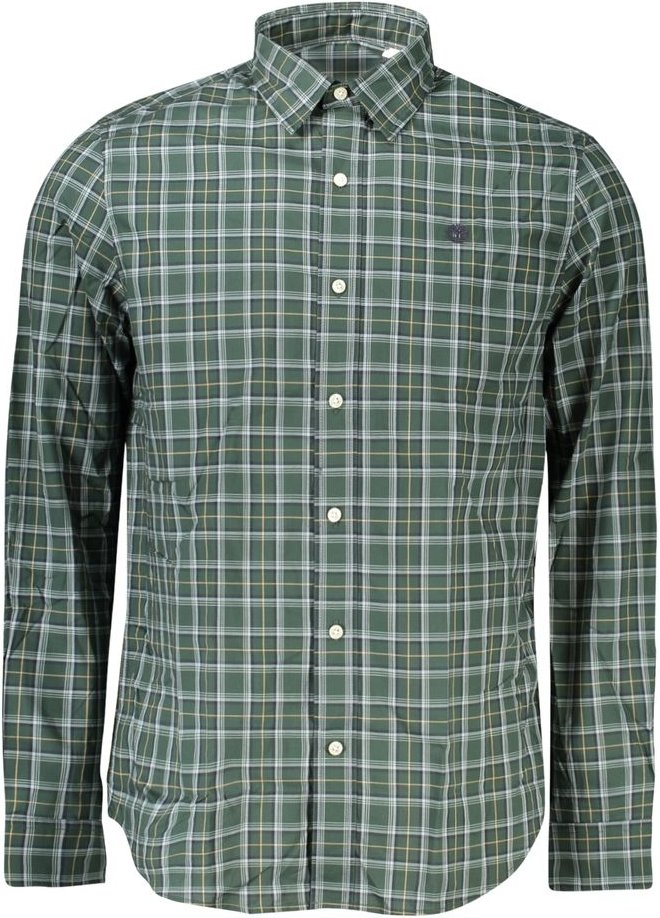 Karierter Baumwoll-Langarmhemd