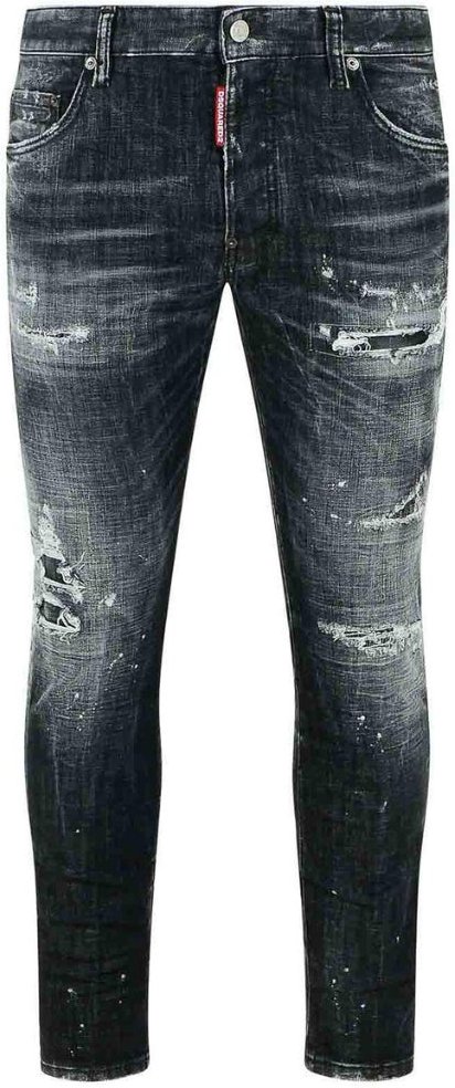 Dsquared2 Black Rocky Mountains Wash Skater Jeans