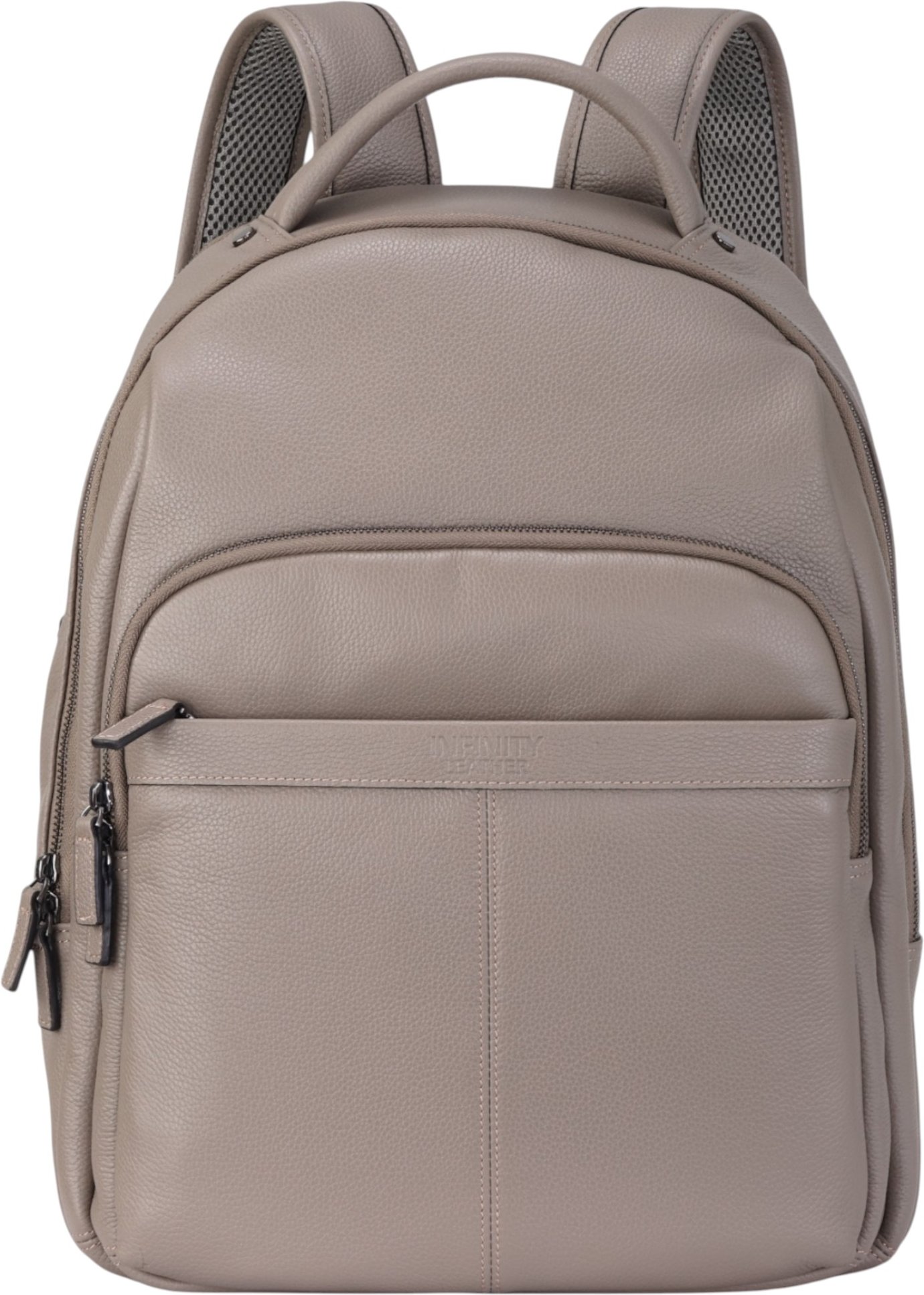 Echtleder Grau Vintage Rucksack Laptoptasche Reiserucksack - Capri