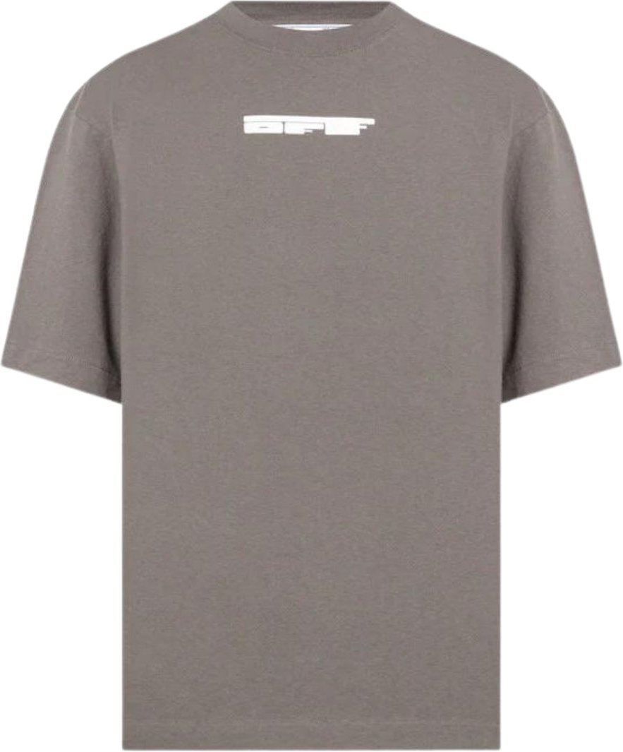 Off-White Teddy Arrow Logo Over Skate Fit Steel Iron T-Shirt