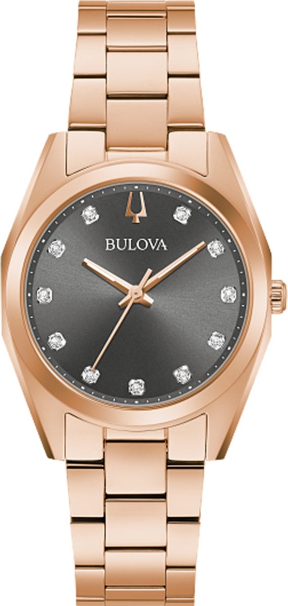 Bulova Surveyor roségold Damen Armbanduhr 97P156