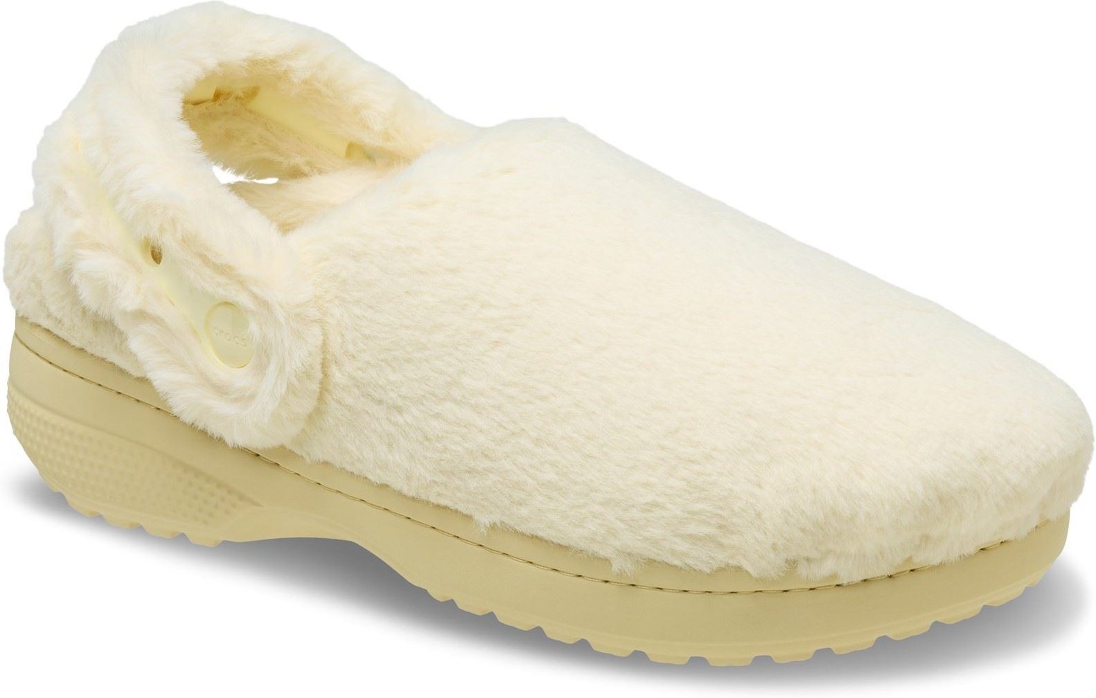 Crocs Classic Unfurgettable Polyester Damen Clogs in Vanille
