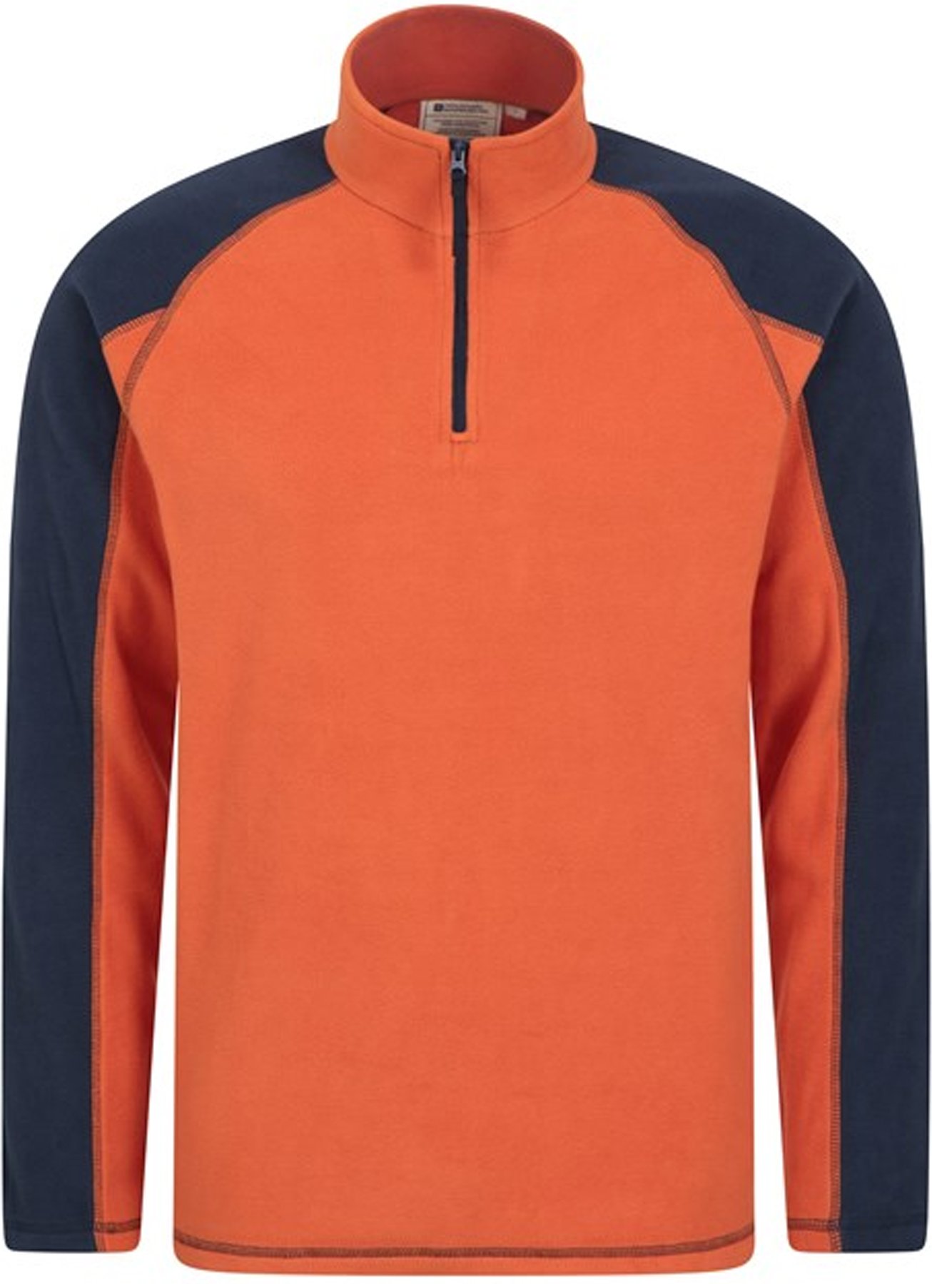 Mountain Warehouse - "Ashbourne II" Fleece-Oberteil mit halbem Reißverschluss für Herren (Orange)