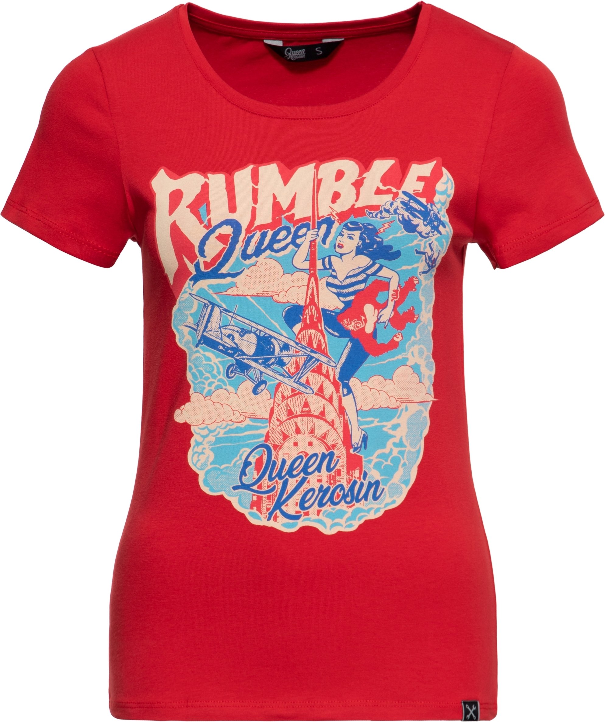 Queen Kerosin Damen T-Shirt Rumble Queen rot