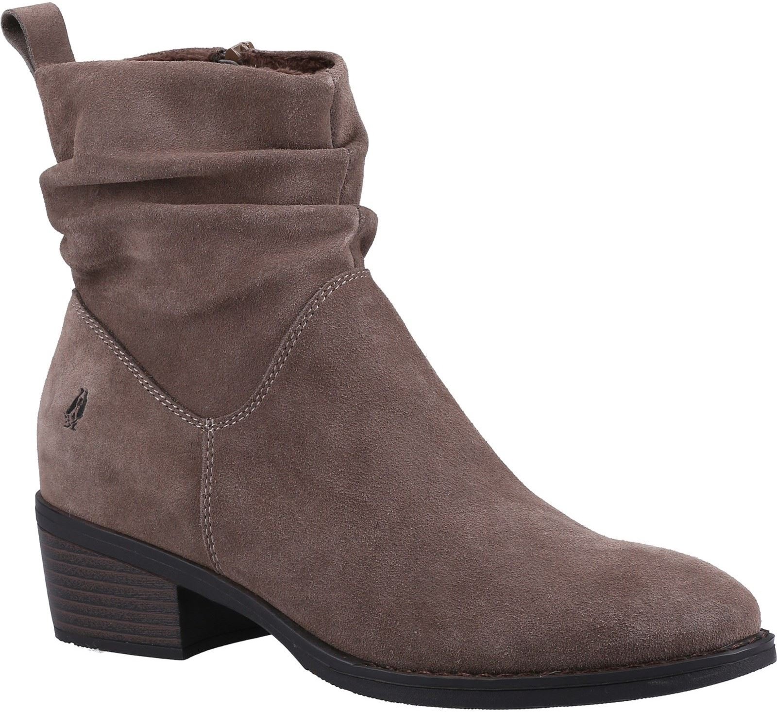 Hush Puppies Iris Wildleder Damen Taupe Stiefel