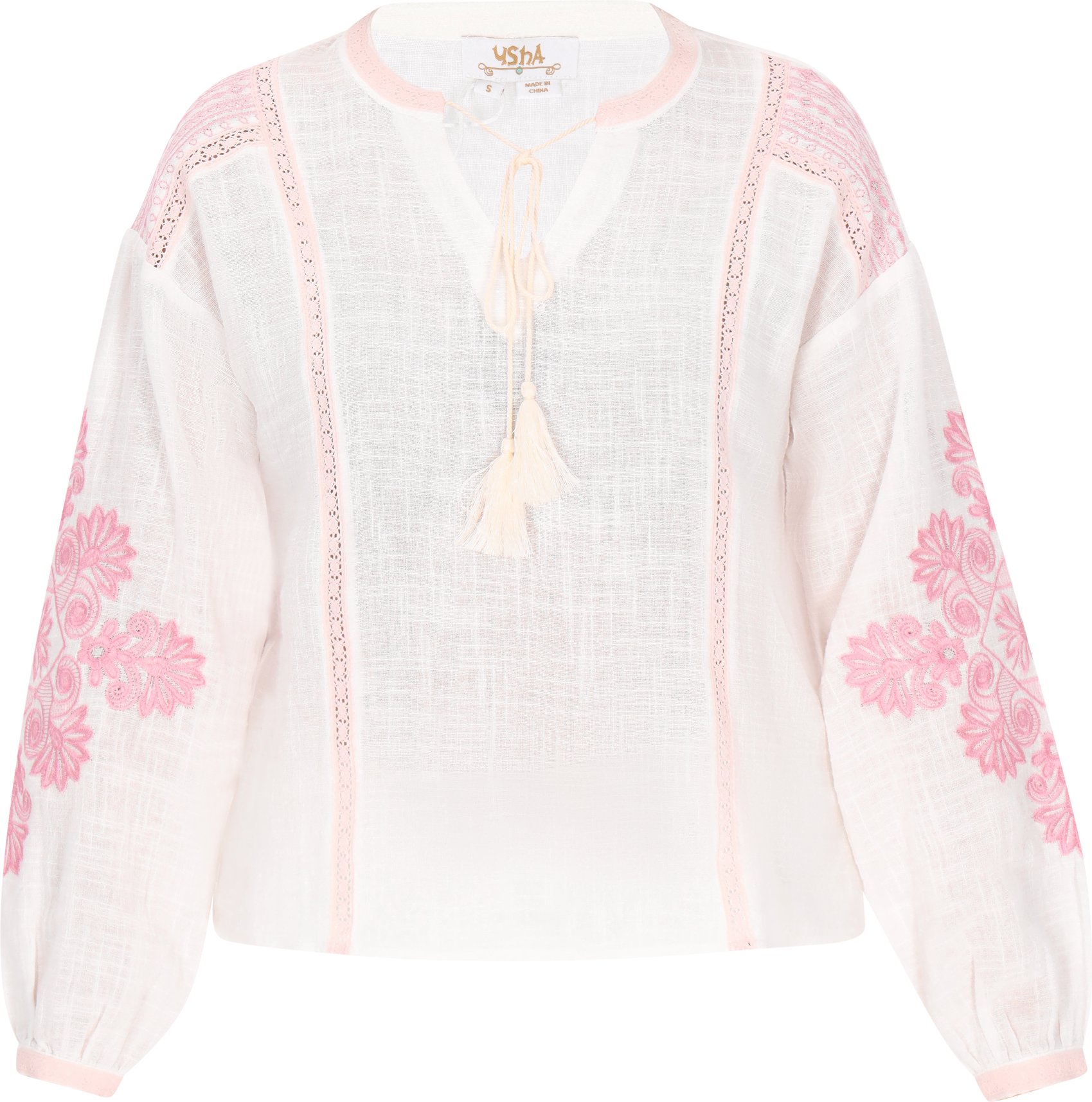 usha Bluse Frauen cremefarben