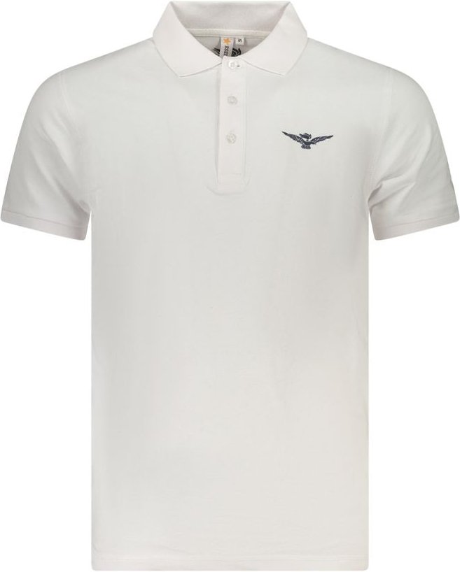 Accademia Militare Weißes Baumwoll-Polohemd für Herren