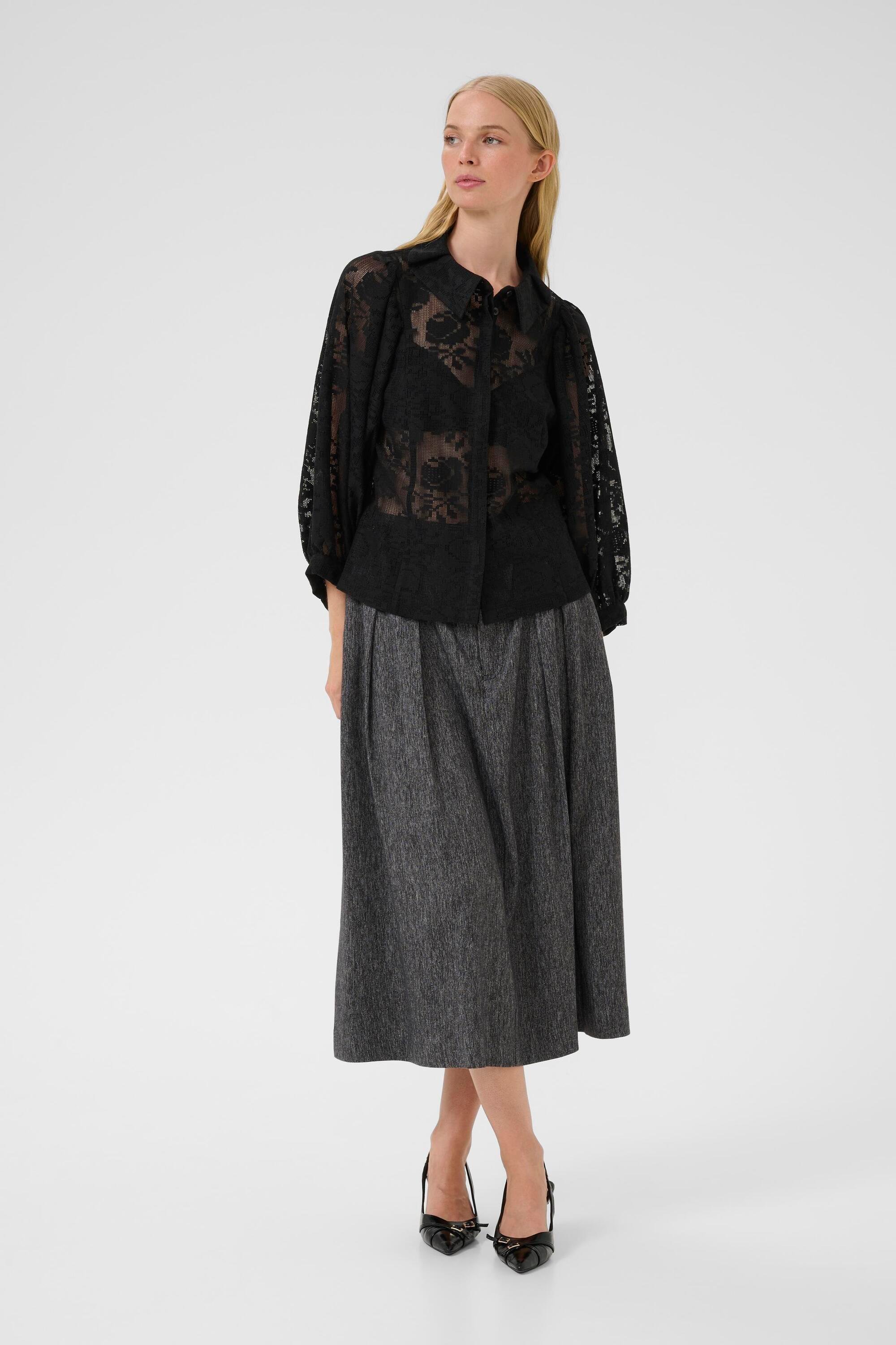 Langarm-Bluse KBBrynja Feminine black