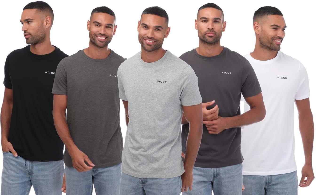 Nicce - "Spacey" T-Shirt für Herren(5er-Pack) (Bunt)
