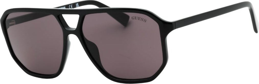 Guess Sonnenbrille Mit Glänzend Schwarzem Rahmen Und Rauchfarbenen Gläsern