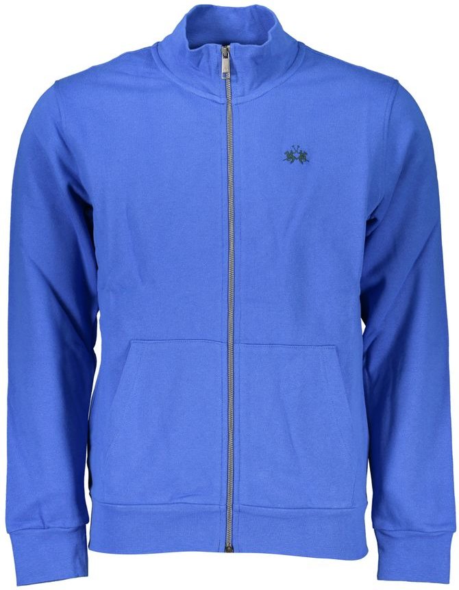 La Martina Blauer Baumwoll-Herrenpullover