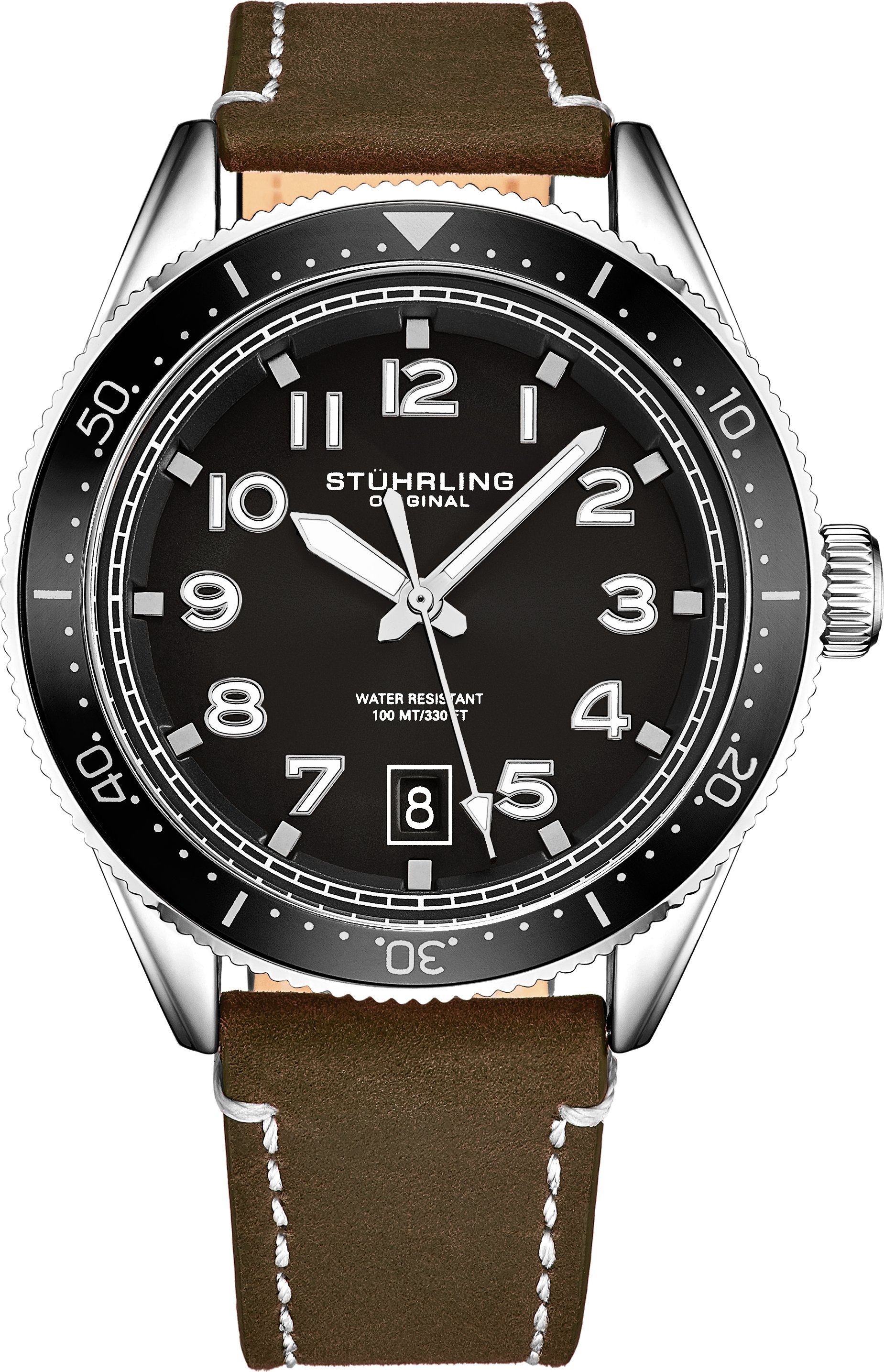 Schwarzer und brauner Quarz 42mm