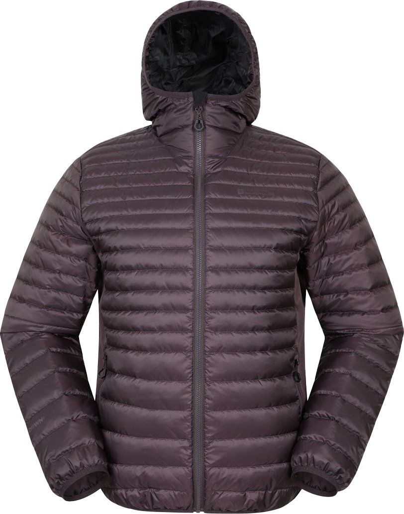 Mountain Warehouse - "Hybrid Extreme" Kapuzenjacke für Herren, Daunen-gefüllt, Federleicht (Dunkelbraun)