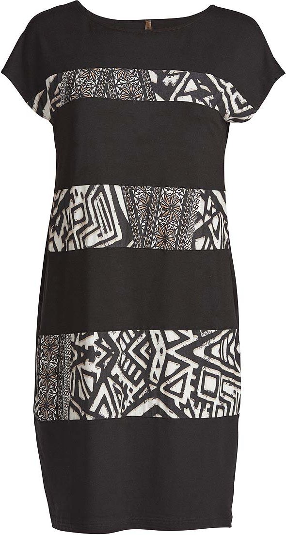 Gerades Kleid mit Druckdetail