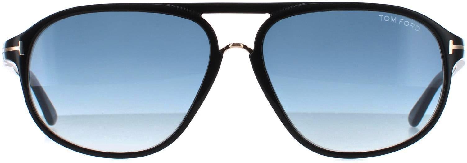 Tom Ford Sonnenbrille 0447 Jacob 01P Glänzend Schwarz Grün Gradient